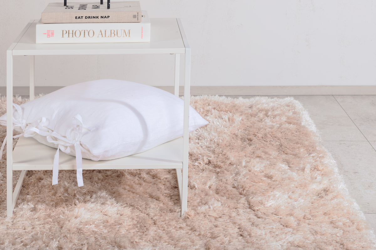 
Tappeto di design a pelo lungo „Natta“, beige - 160 x 230 cm