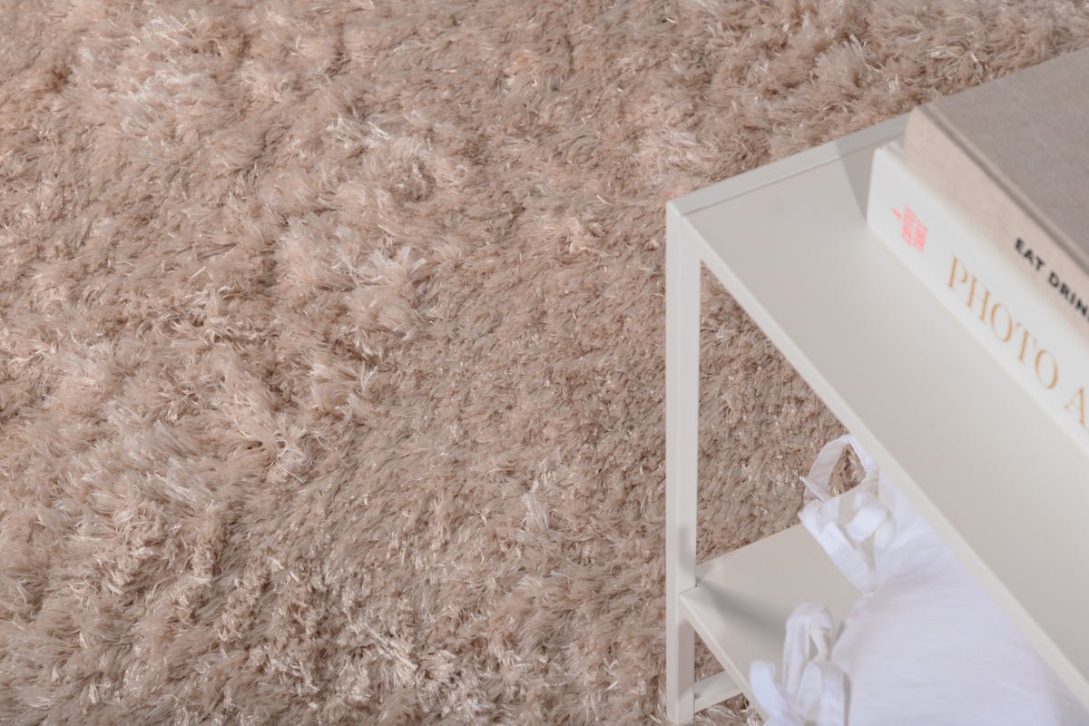 
Tappeto di design a pelo lungo „Natta“, beige - 200 x 290  cm