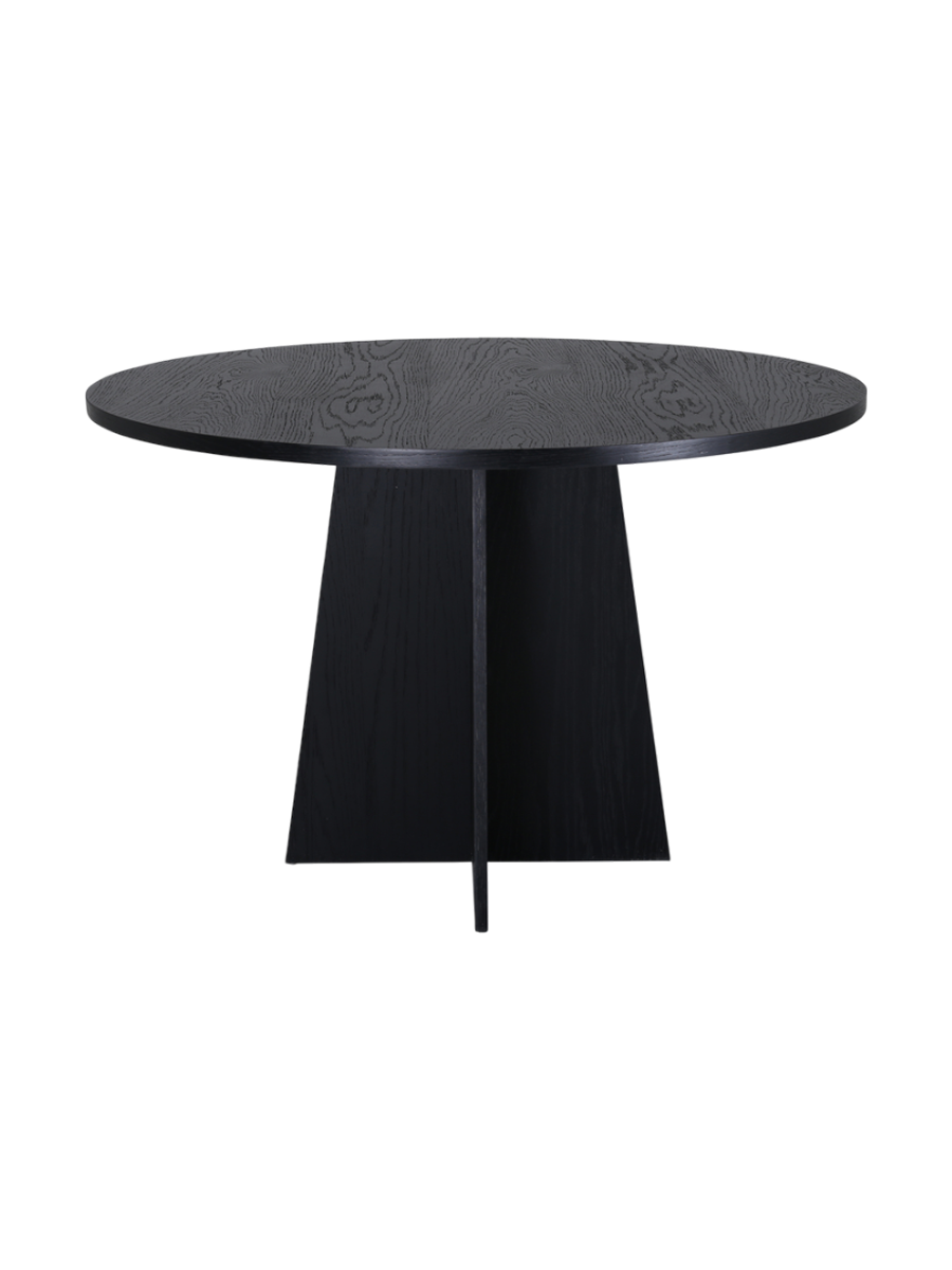 
Tavolo da pranzo rotondo „Bootcut“ Ø 110 cm - Nero