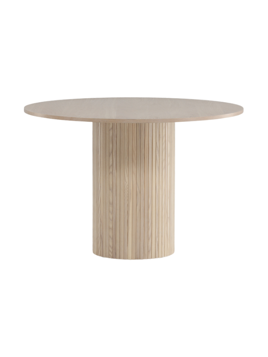 
Tavolo da pranzo rotondo di design „Bianca“ - Ø 110 cm - Rovere chiaro