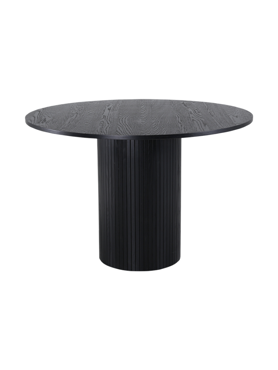 
Tavolo da pranzo rotondo di design „Bianca“ - Ø 110 cm - Nero