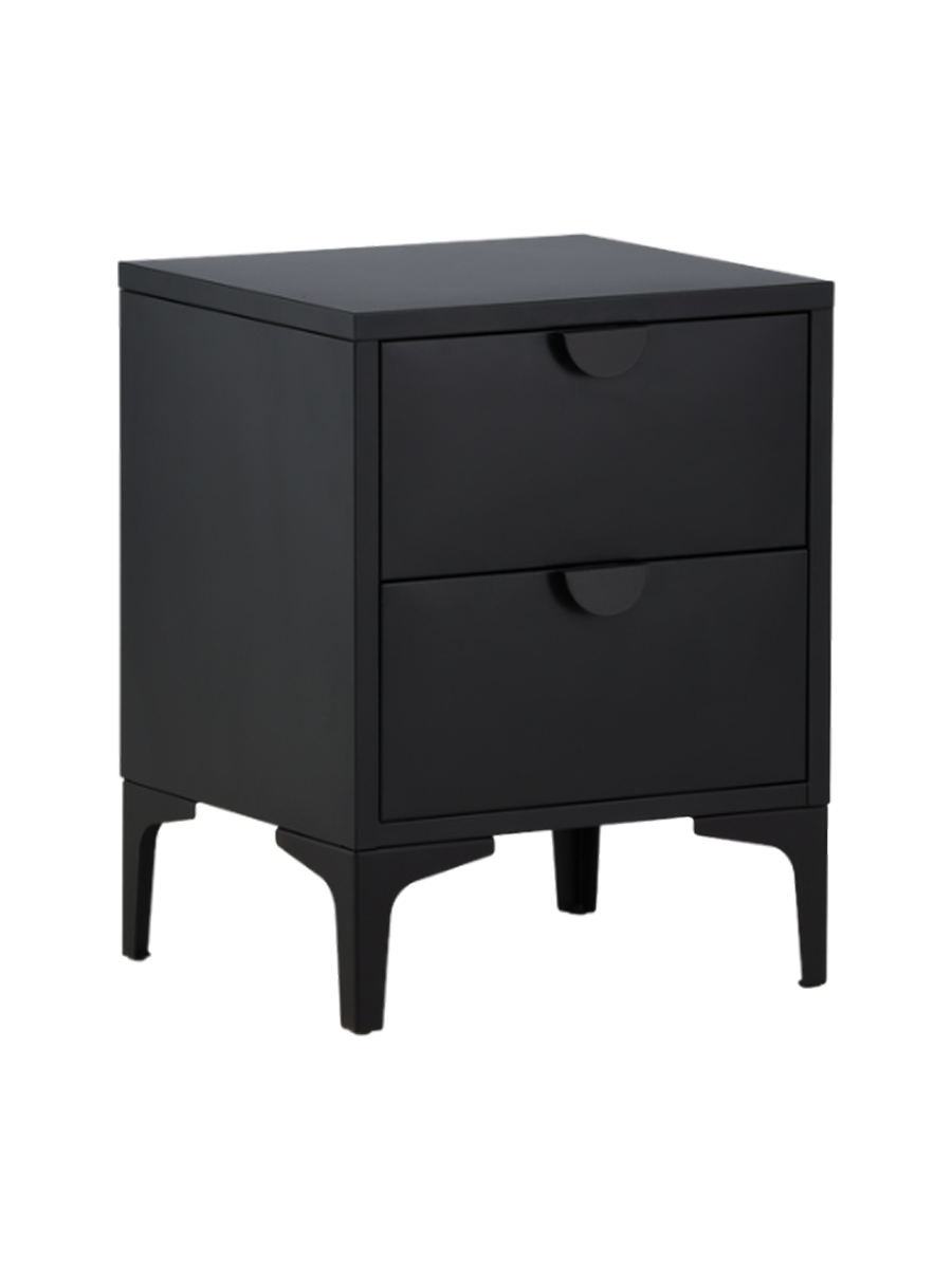 
Designer Side and Nightstand "Piring" made of Metal - Black