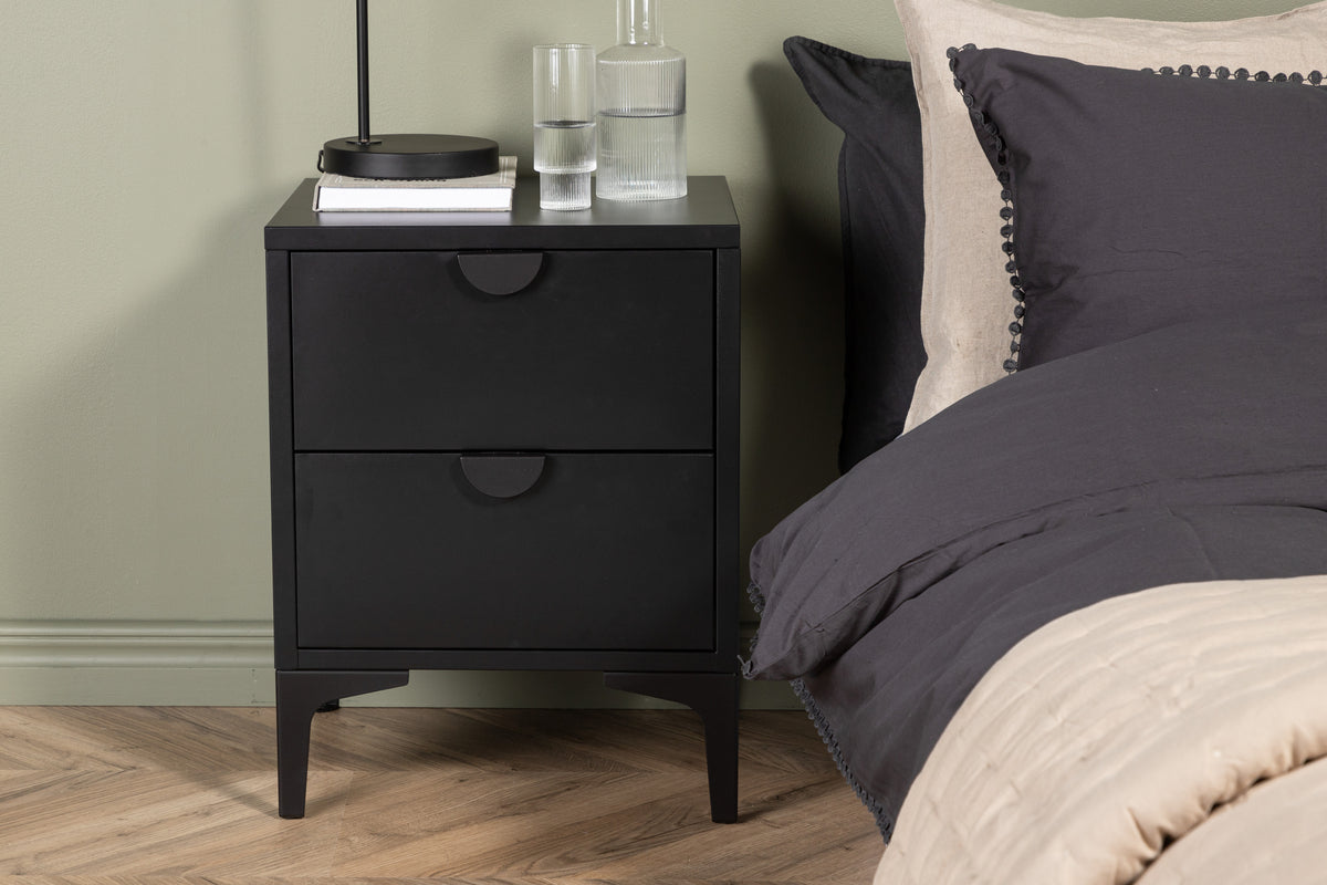 
Designer Side and Nightstand "Piring" made of Metal - Black