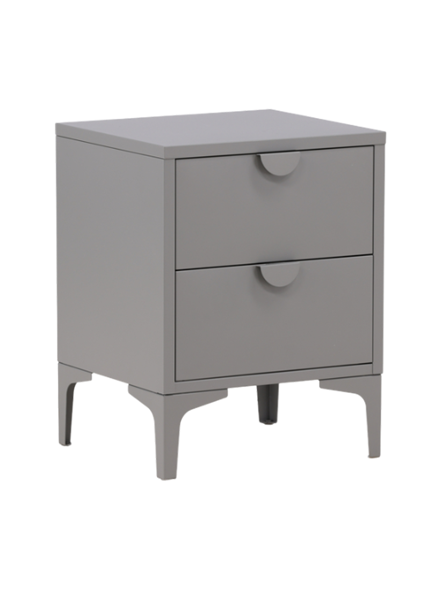 
Designer Side and Nightstand "Piring" made of Metal - Grey