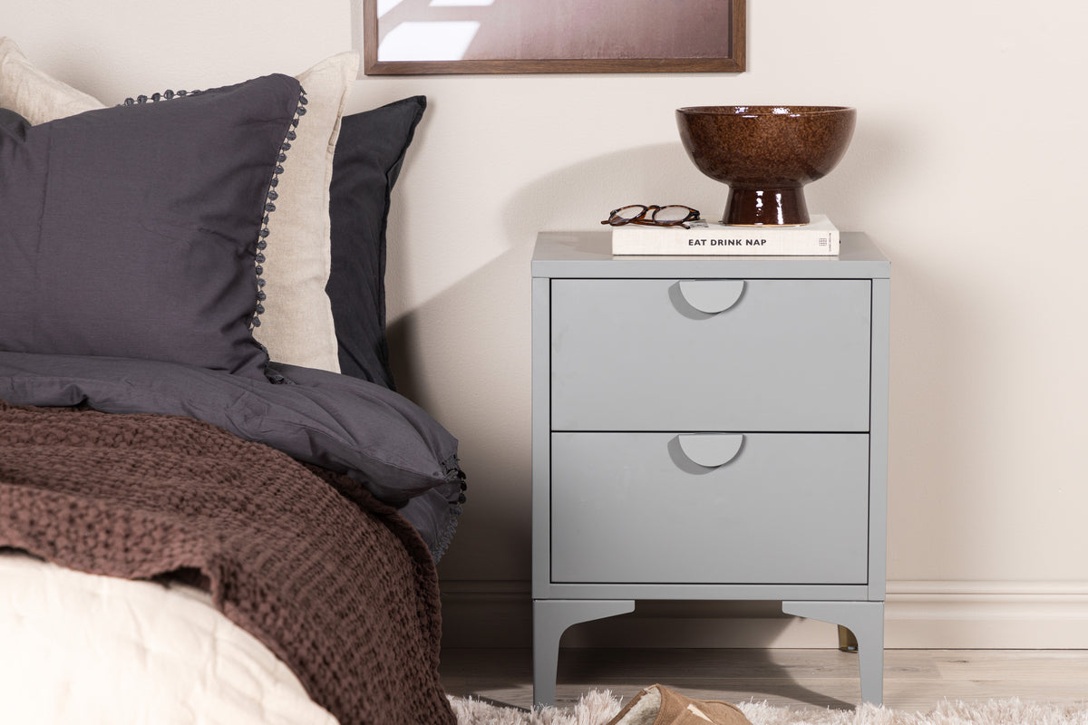
Designer Side and Nightstand "Piring" made of Metal - Grey