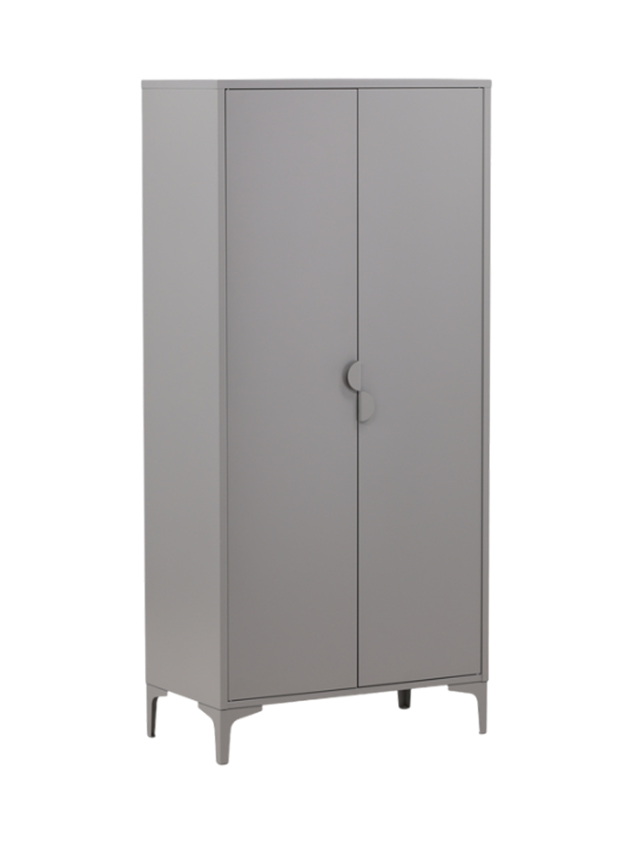 
Stylischer 2-türiger Schrank „Piring“ - Grau
