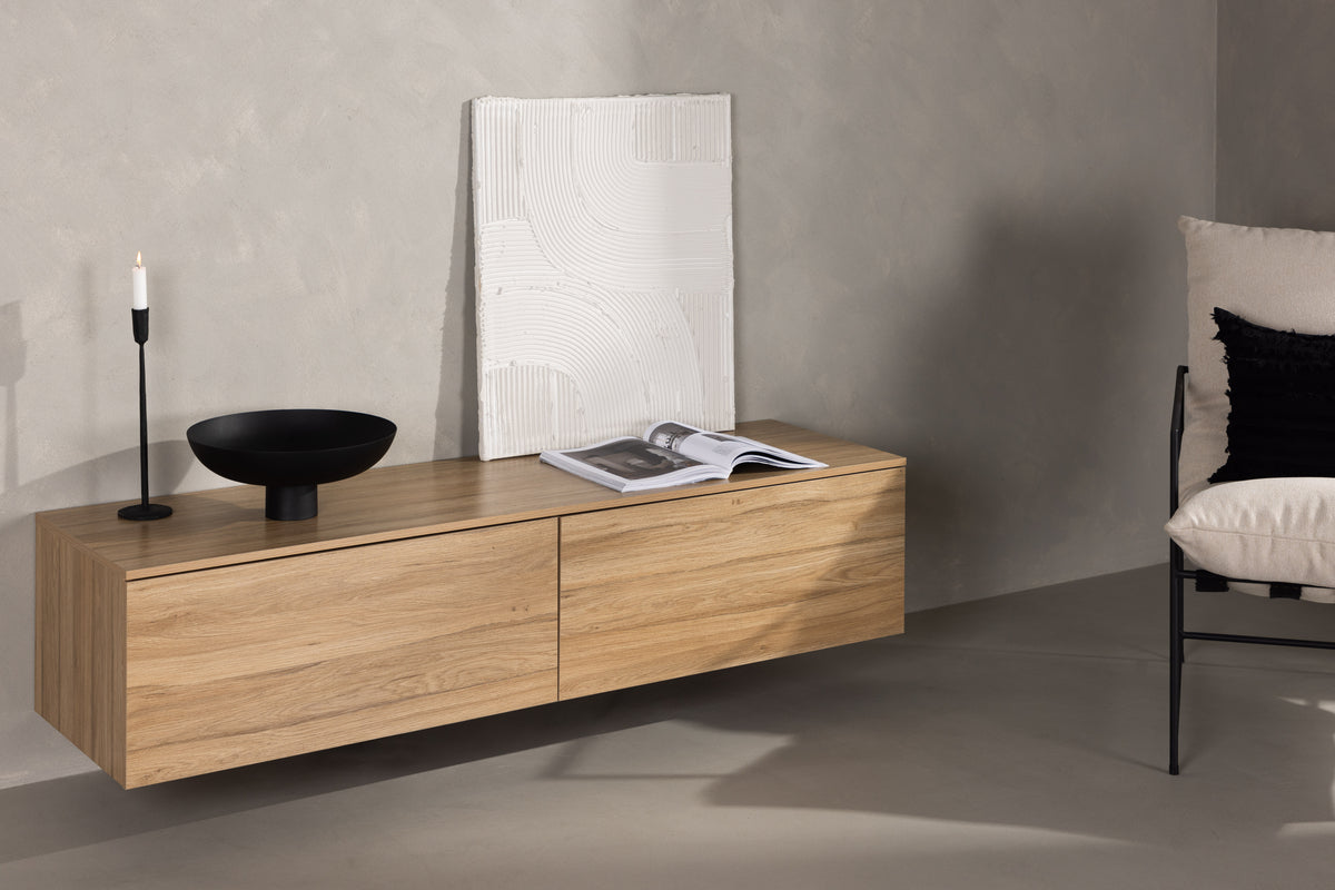 
Wandhängendes Design Lowboard „Friham“ - Natural
