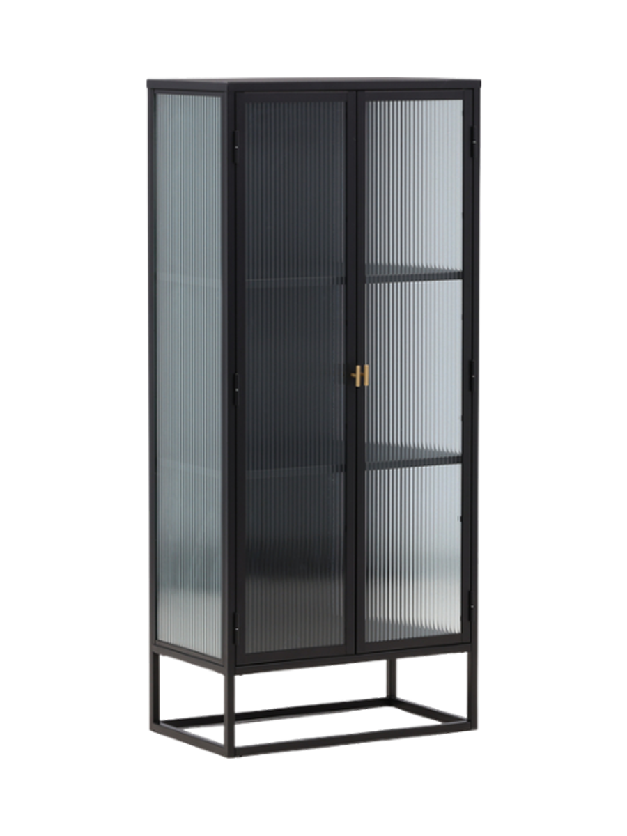 
"Garis" metal display cabinet - Black