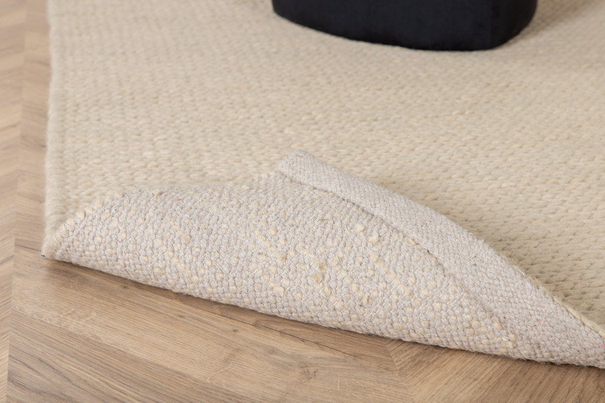 
Hand-Woven Designer Rug "Marta" made from 100% Wool - Beige / 250 x 350 cm