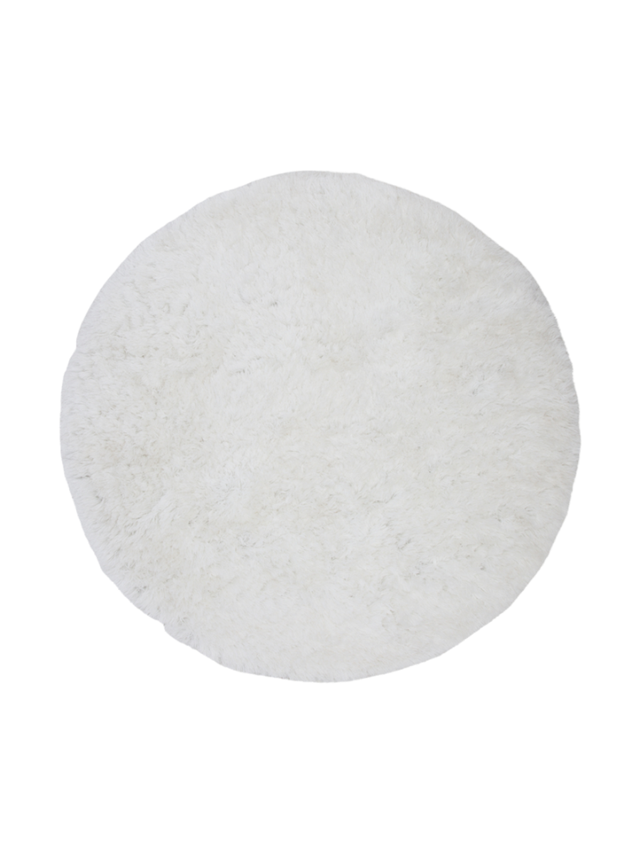 
Tapis rond shaggy design « Grace » Ø 200 cm - Blanc crème