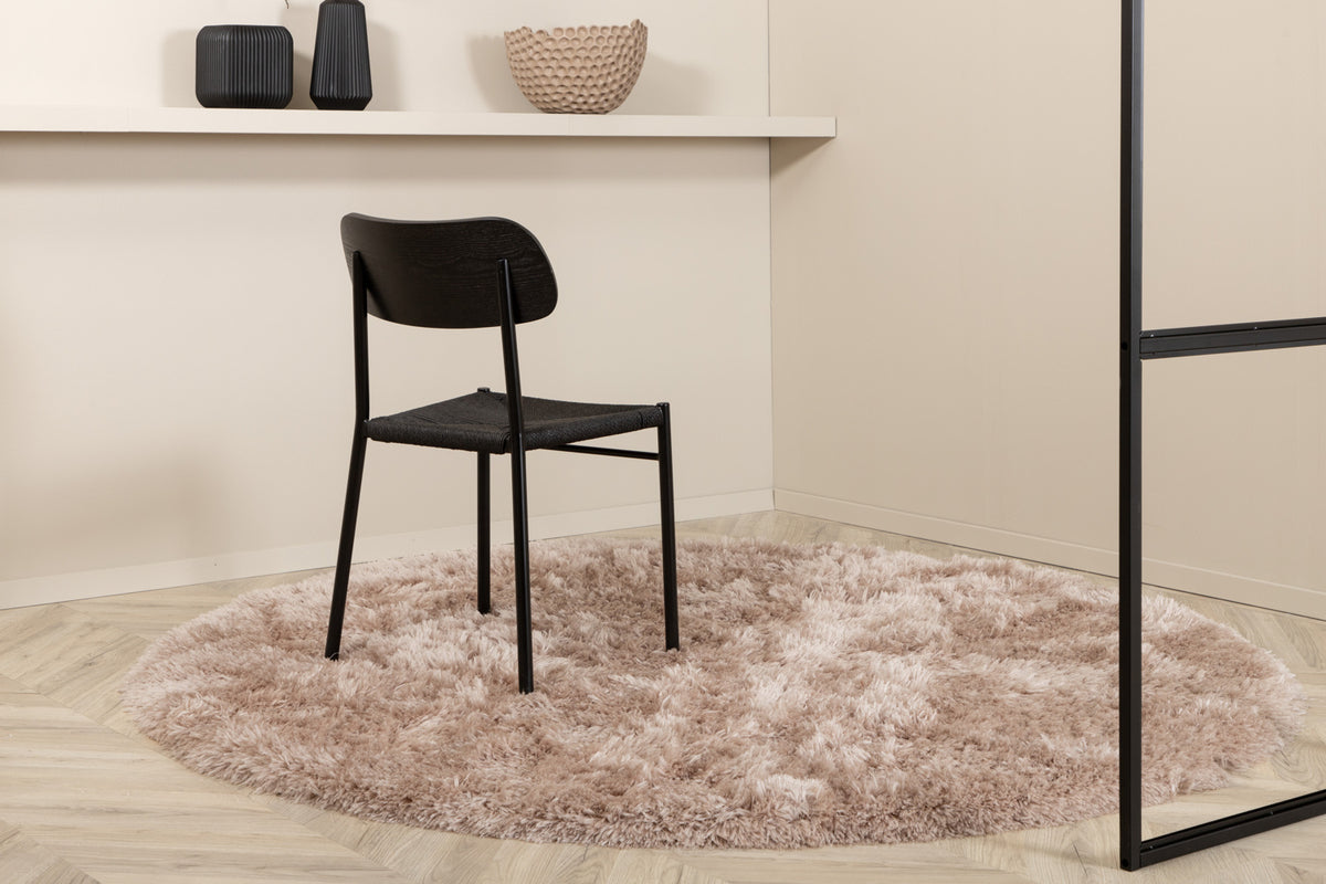 
Tapis rond shaggy design « Grace » Ø 200 cm - Beige