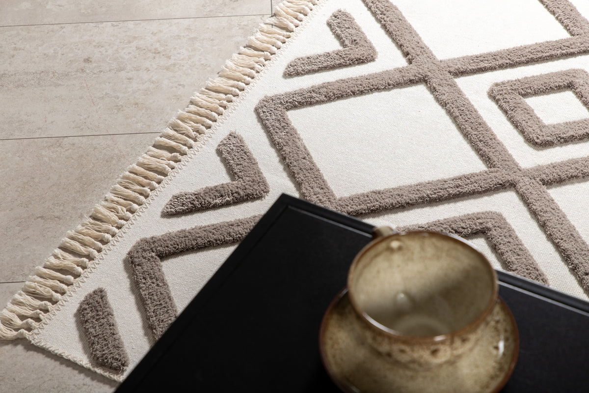 
Design Teppich „Towa“ - 160 x 230 cm - Beige/Braun