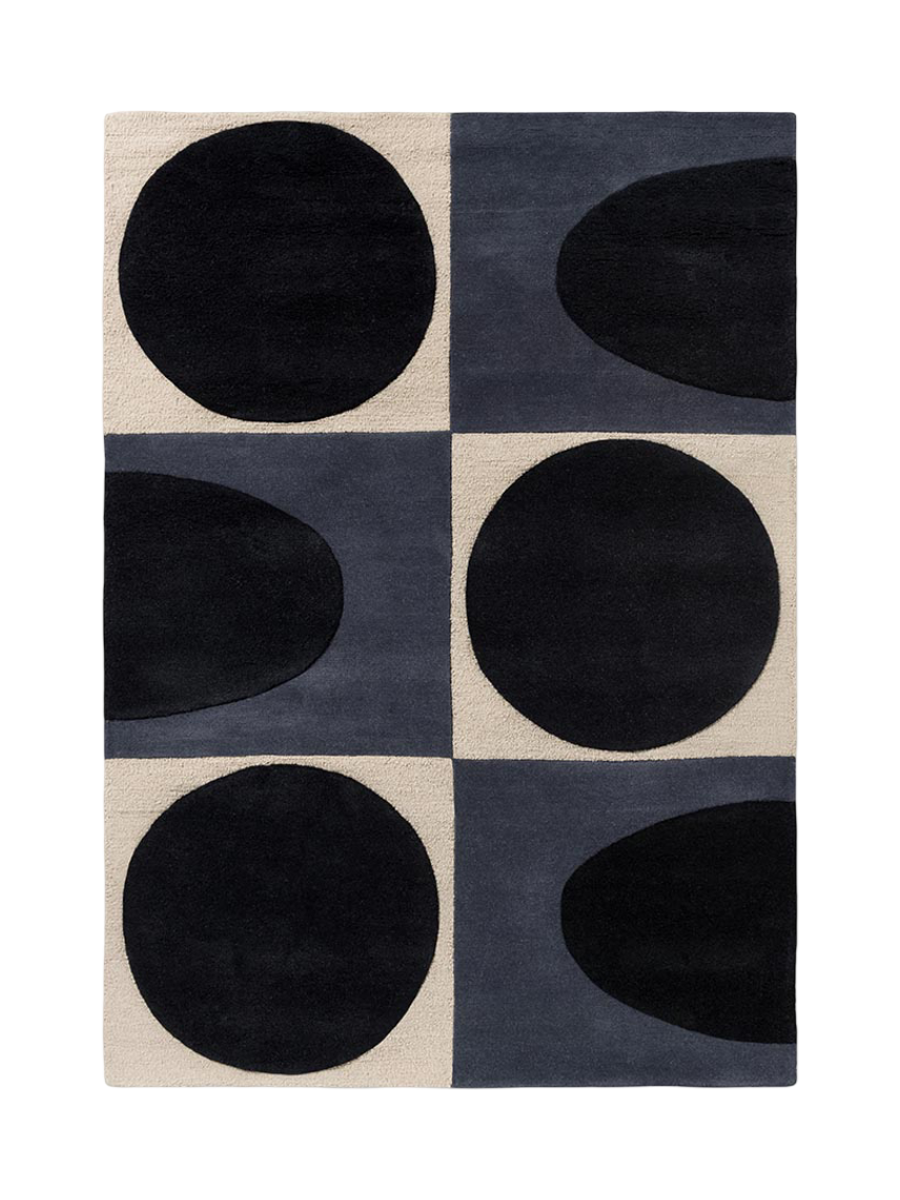 
Designer Teppich „Spot Square“ - handgetuftet, aus 100% reiner Schurwolle - 120 x 180 cm / Blue/Navy