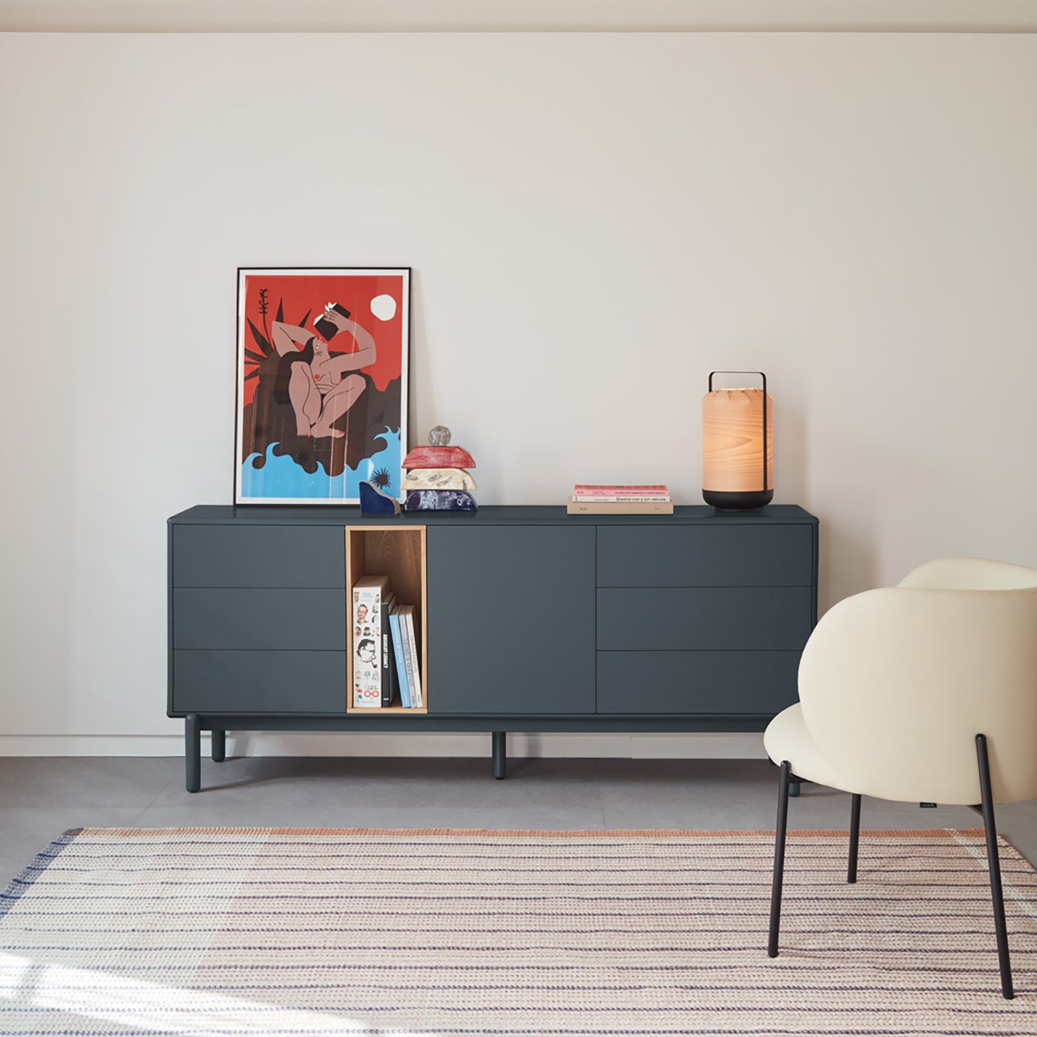 
Grand buffet design « Corvo » - Anthracite