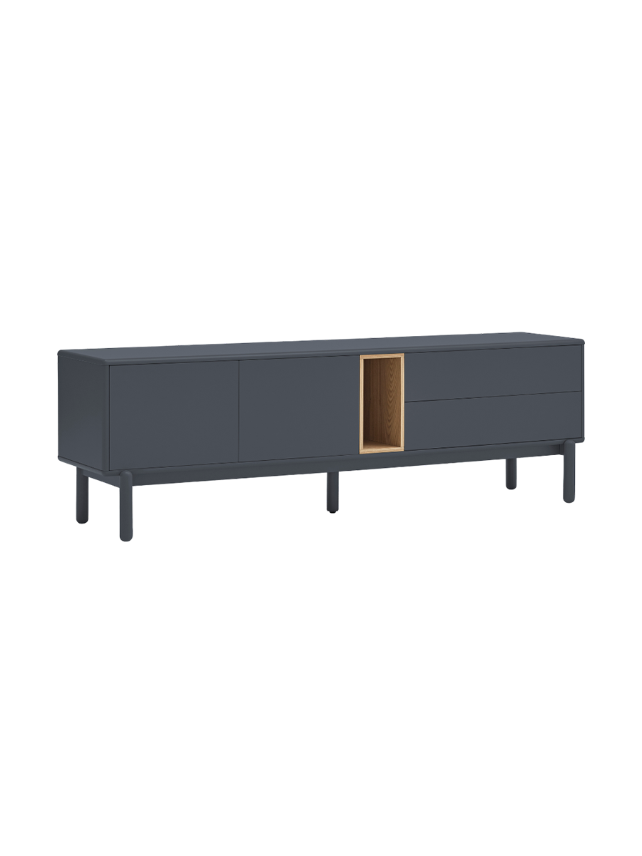 
Grosses Design Lowboard „Corvo“ - Anthrazit
