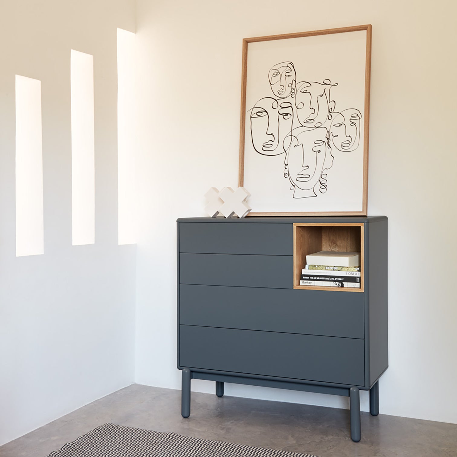 
Commode design « Corvo II » - Anthracite