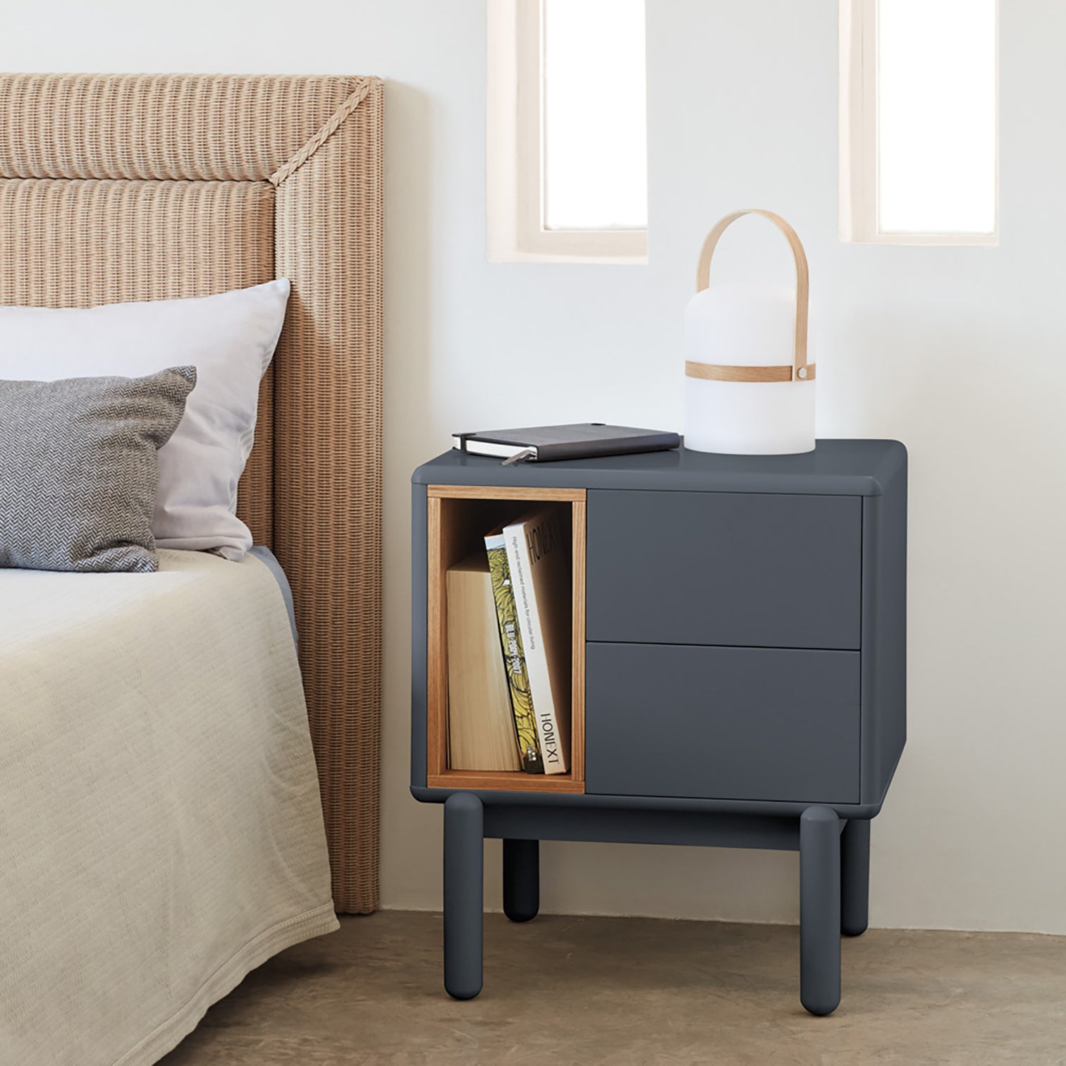 
"Corvo" Designer Side and Night Table - Anthracite