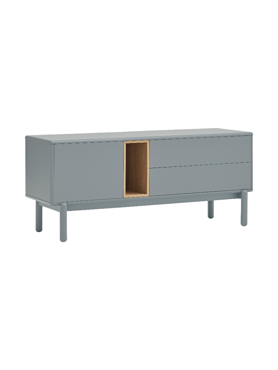 
Meuble bas design « Corvo » - Gris perle