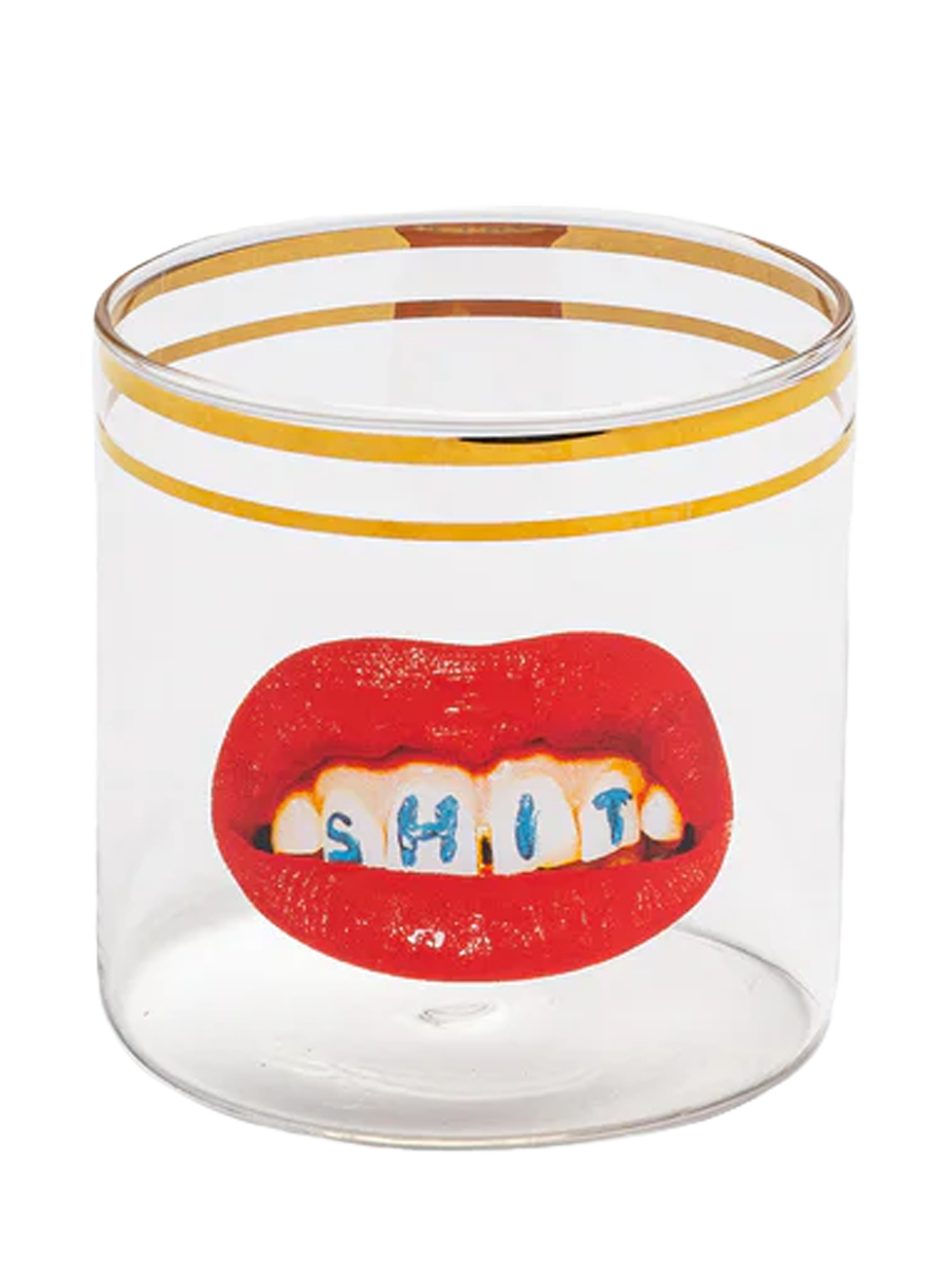 
Designer Glass Seletti X Toiletpaper "Shit"