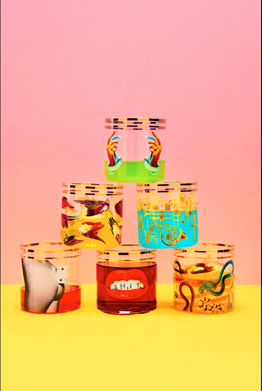 
Designer Glass Seletti X Toiletpaper "Shit"
