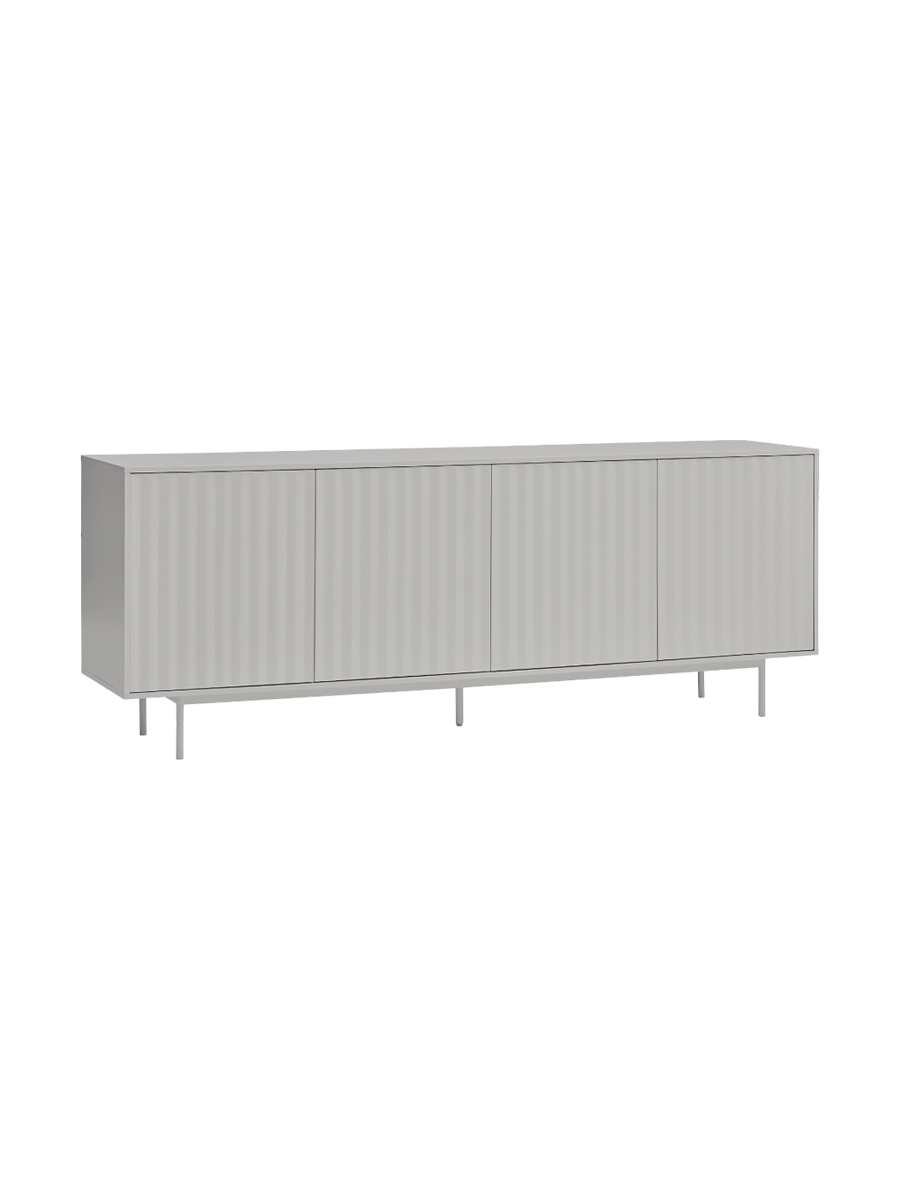 
Design Sideboard "Sierra" 4-Door - Light gray