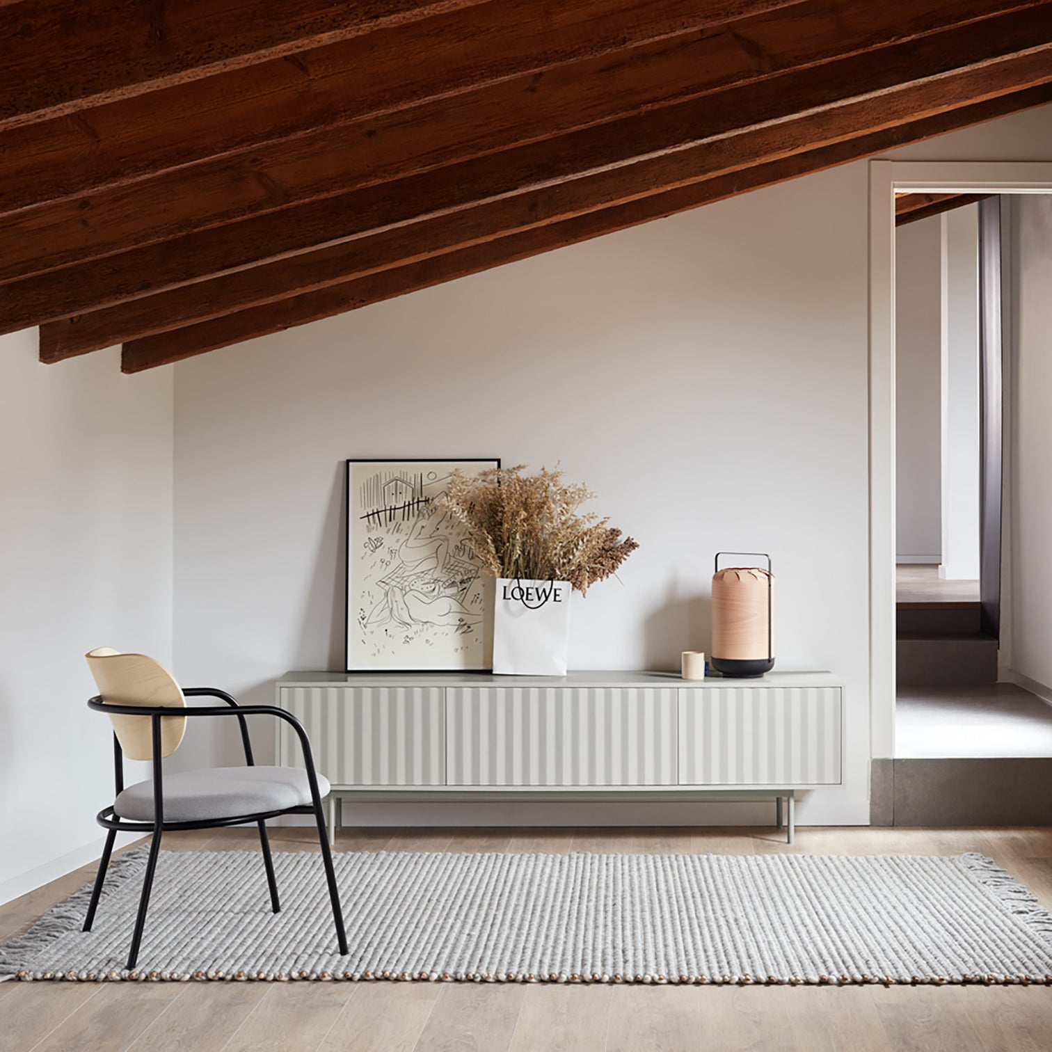 
Designer Lowboard "Sierra" - 180 x 52 cm - Light gray