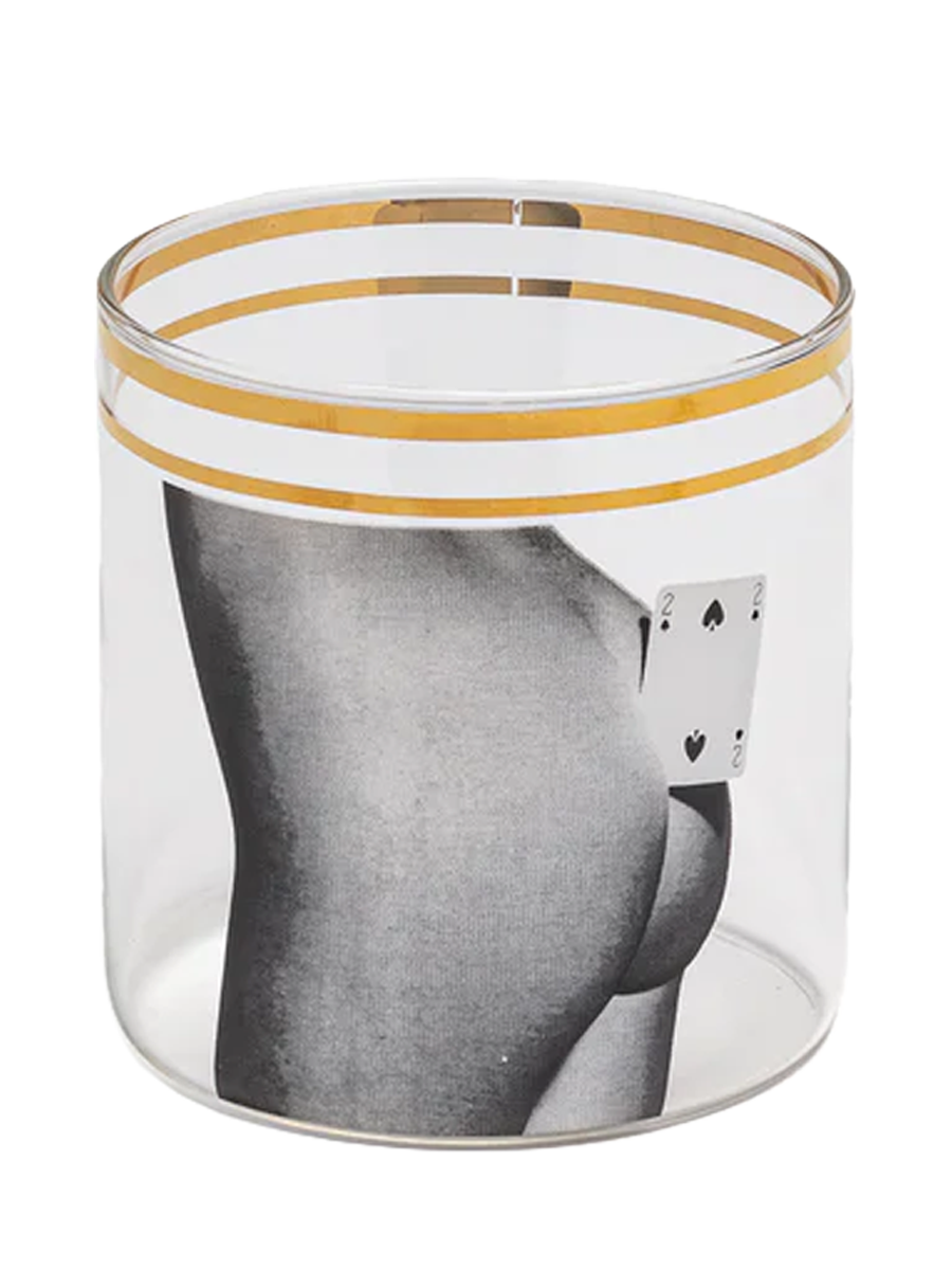 
Seletti X Toiletpaper "Two of Spades" Design Glass