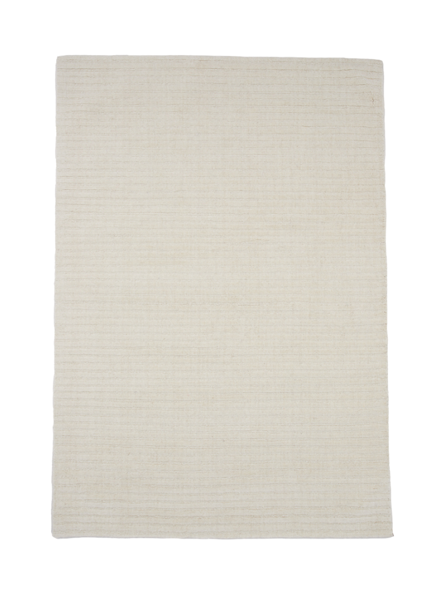 
Designer Wool Rug "Milton" - Ecru - Ecru / 160 x 230 cm