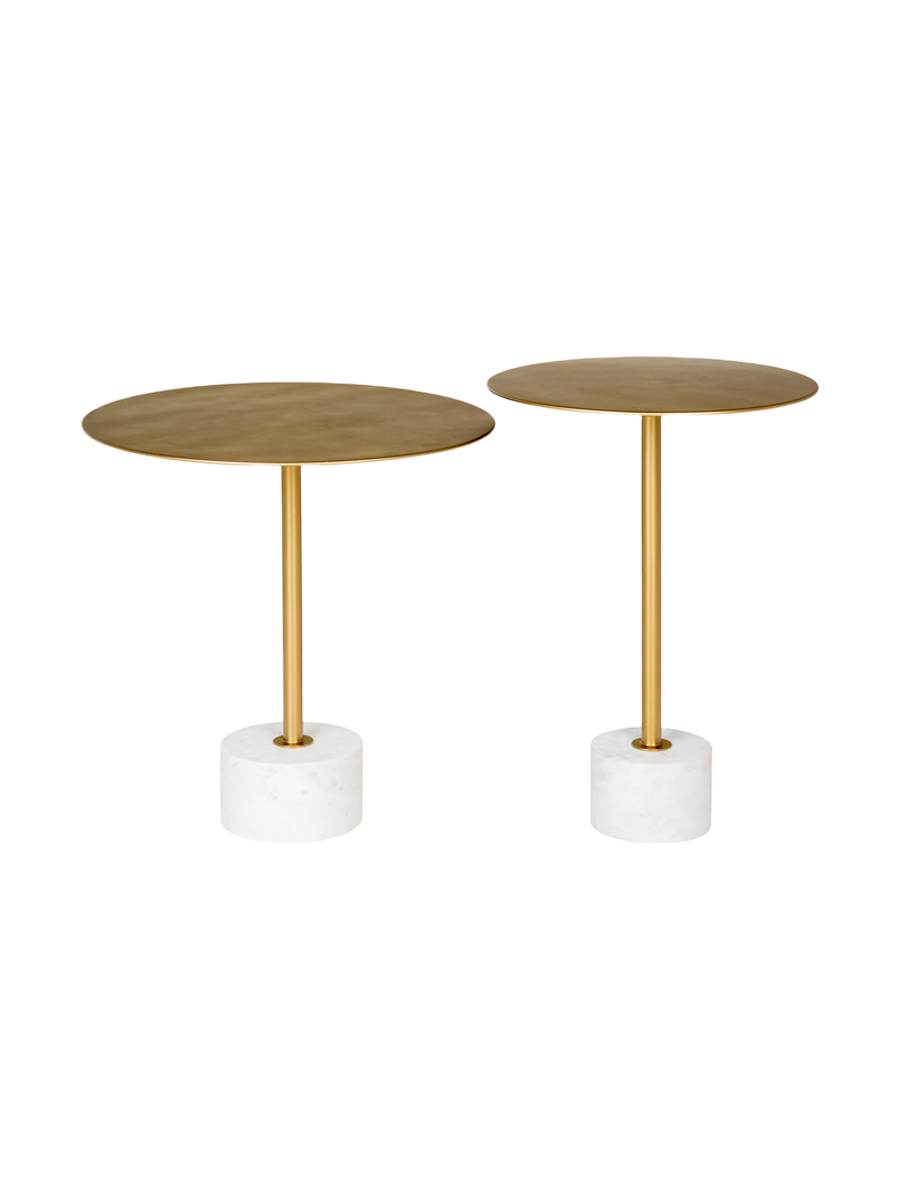 
Tavolino laterale di design rotondo «Lecco» - Ø 51 x 52 cm