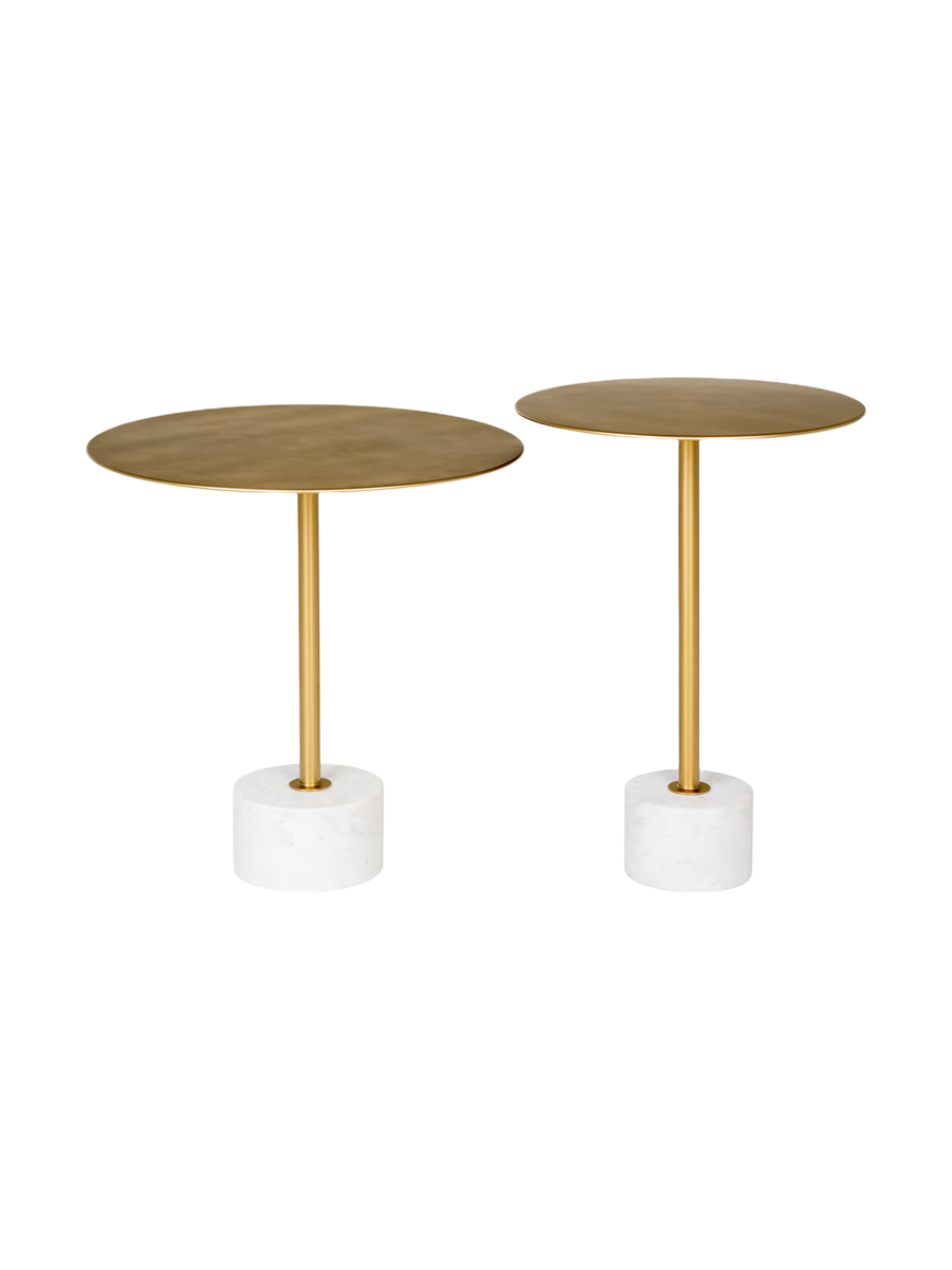 
Tavolino laterale di design rotondo «Lecco» - Ø 41 x 58 cm