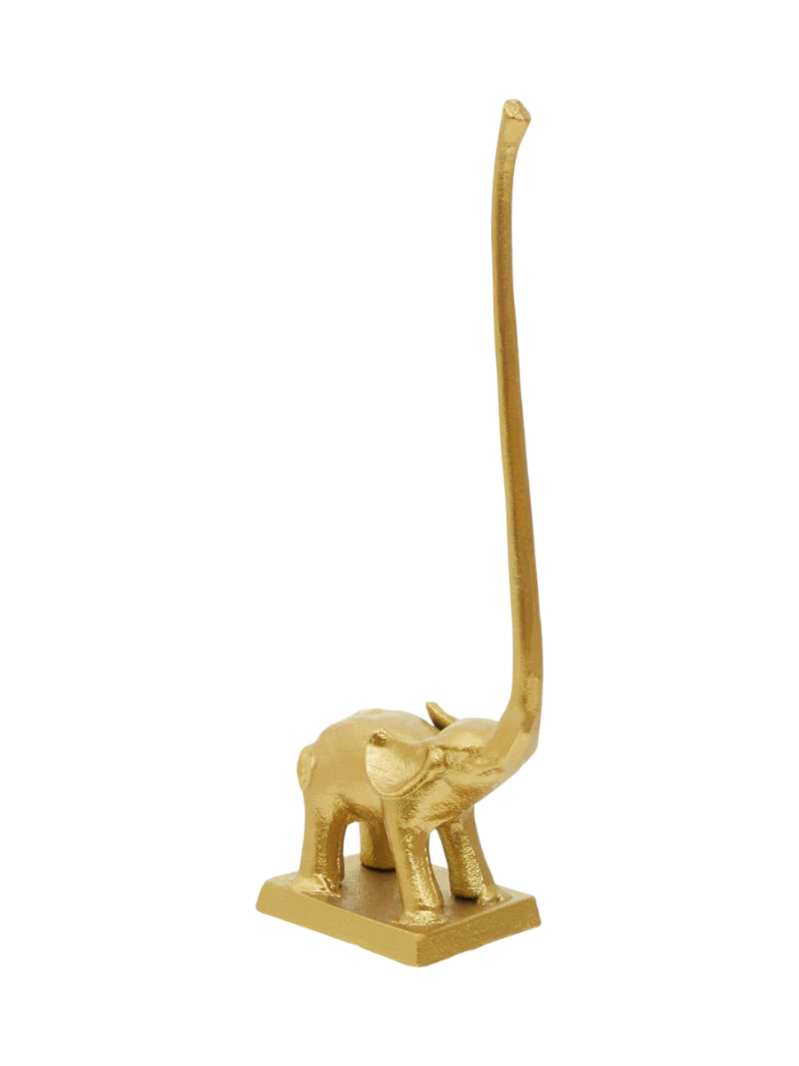 
Stylish toilet roll holder "Fauna Elephant" - Gold