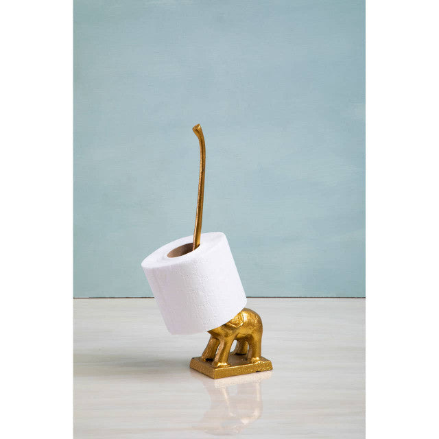 
Stylish toilet roll holder "Fauna Elephant" - Gold