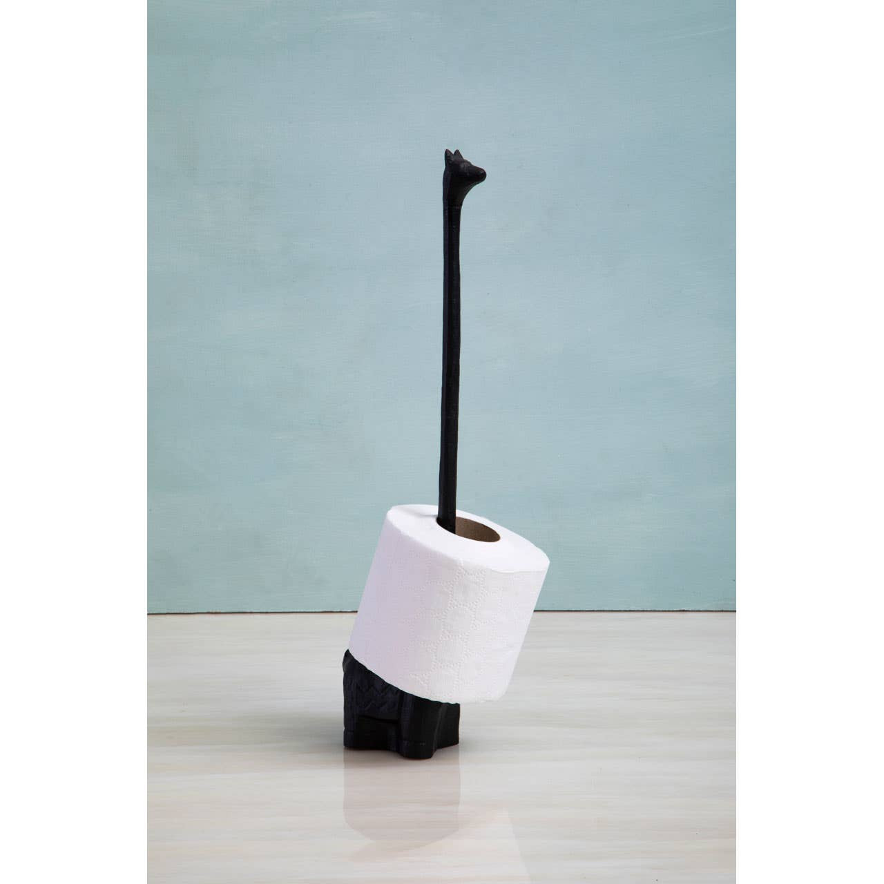 
Stylish Toilet Paper Holder "Fauna Lama" Black