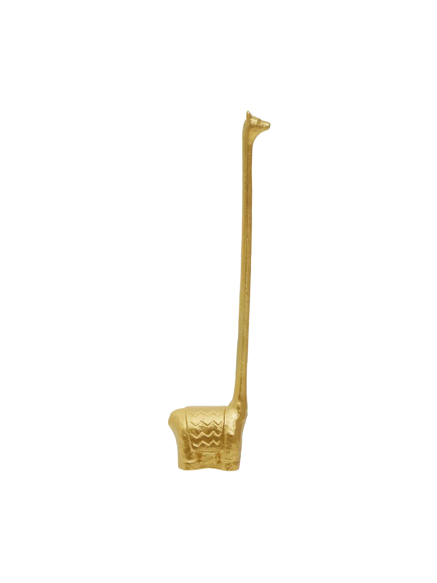 
Stylish Toilet Paper Holder "Fauna Llama" - Gold