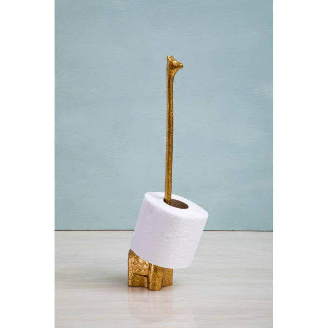 
Stylish Toilet Paper Holder "Fauna Llama" Gold