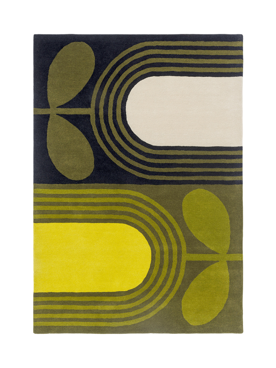 
Designer Teppich „Striped Tulip“ - handgetuftet, aus 100% reiner Schurwolle - 120 x 180 cm