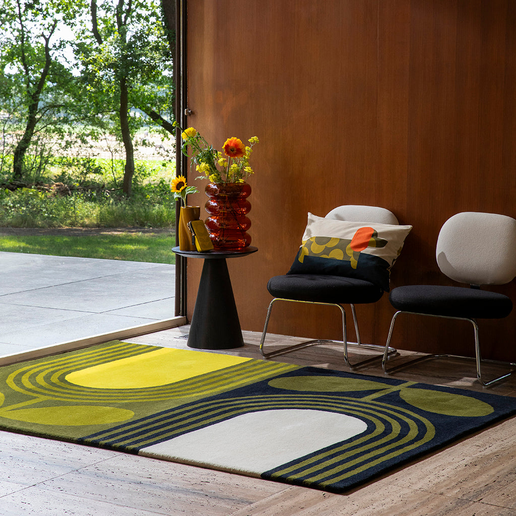 
Designer Teppich „Striped Tulip“ - handgetuftet, aus 100% reiner Schurwolle - 120 x 180 cm