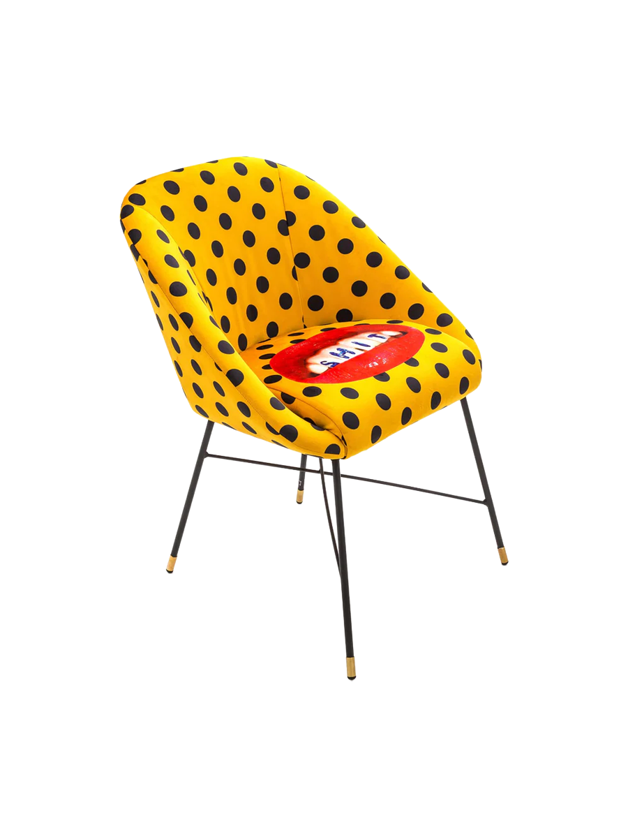 
Fauteuil rembourré design « Toiletpaper Shit »
