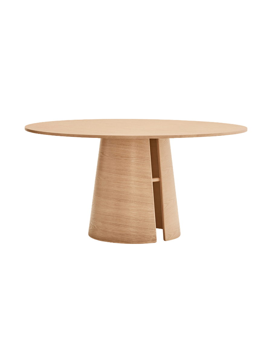 
Round designer dining table "Cep" Ø 157 cm - Natural Oak