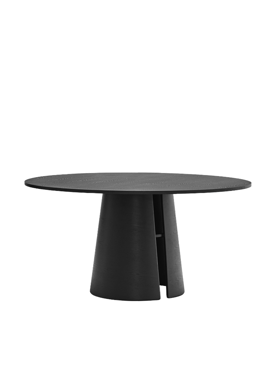 
Round Designer Dining Table "Cep" Ø 137 cm - Black