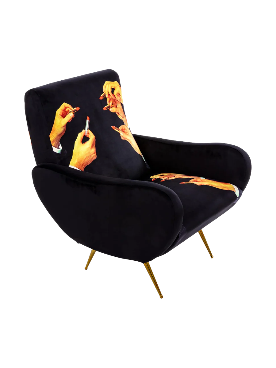 
Fauteuil design « Toiletpaper Lipstick » - Noir