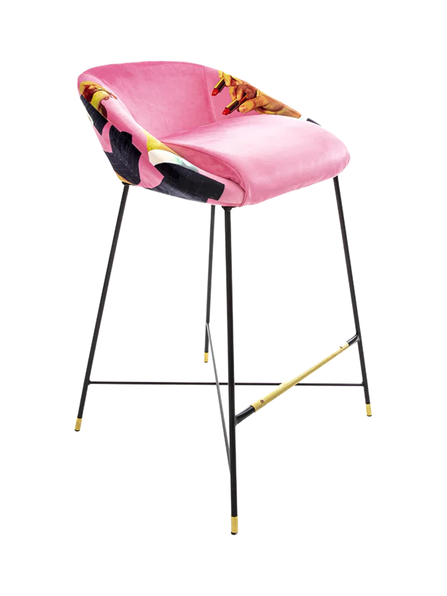 
Tabouret de bar design « Toiletpaper Lipstick » - Rose
