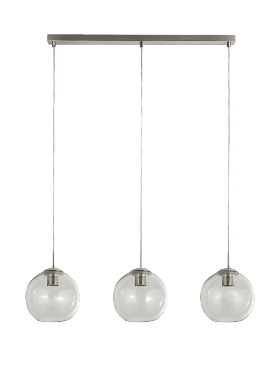 
Dimmable Pendant Lamp "Pendant Balls" 80 x 150 cm - Chrome/Transparent
