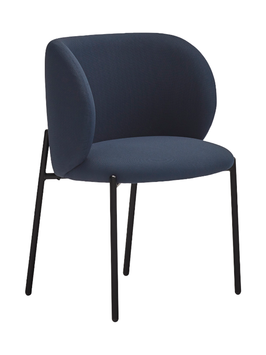 
Sedia con braccioli premium «Mogi» - Blu navy