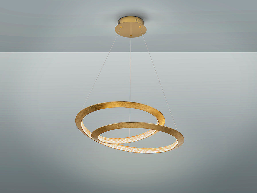 
Suspension LED design à intensité variable « Eternity » - sans télécommande / Ø 60 cm