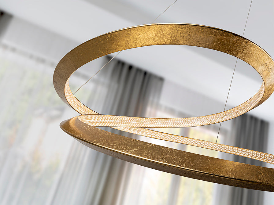 
Suspension LED design à intensité variable « Eternity » - sans télécommande / Ø 60 cm