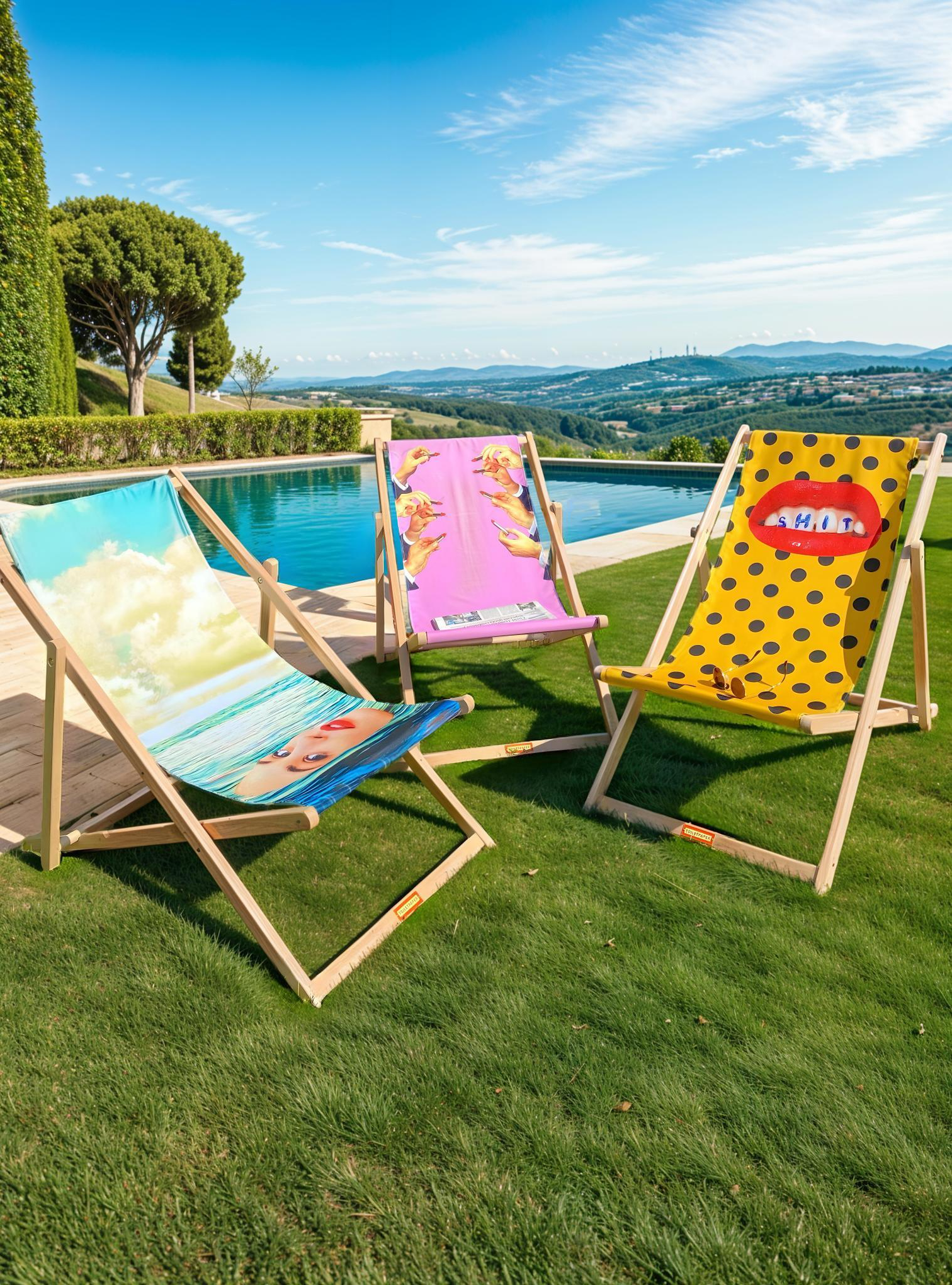 
Chaise longue design « Toiletpaper Shit »