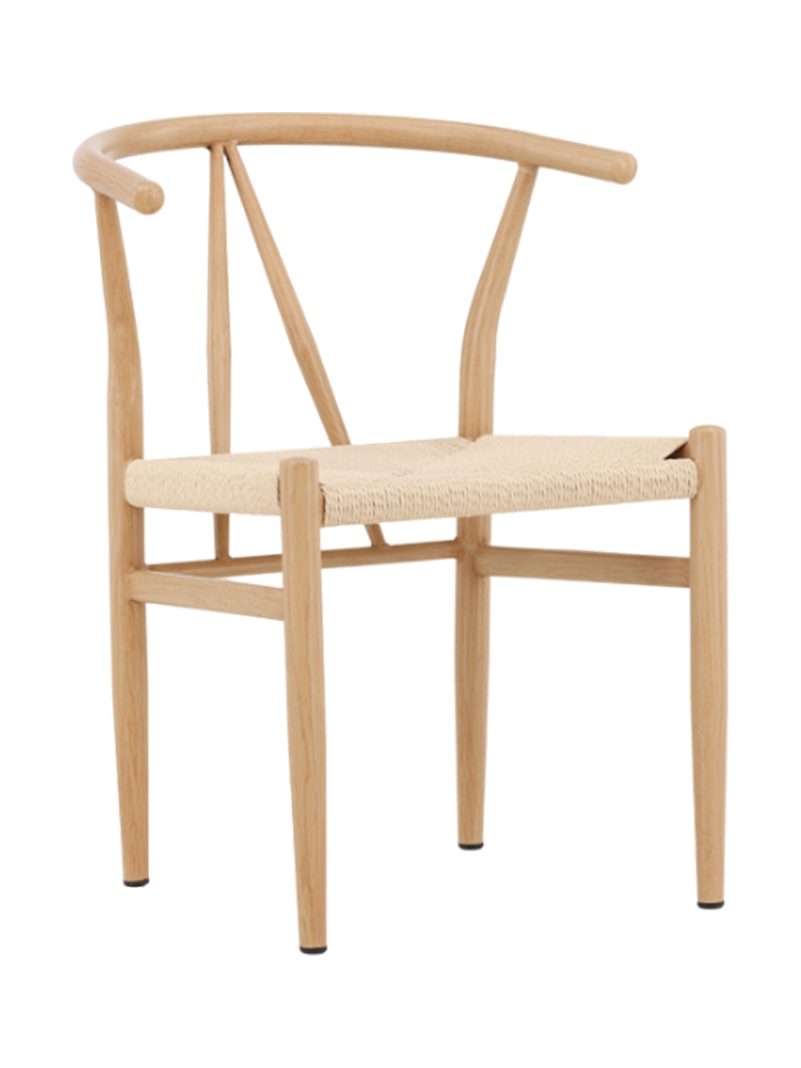 
Sedia da pranzo di design «Alfons» - Beige / Naturale
