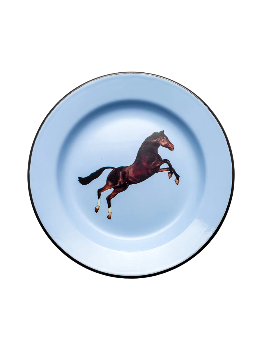 
Design Speiseteller „Toiletpaper Horse“ aus Emaille