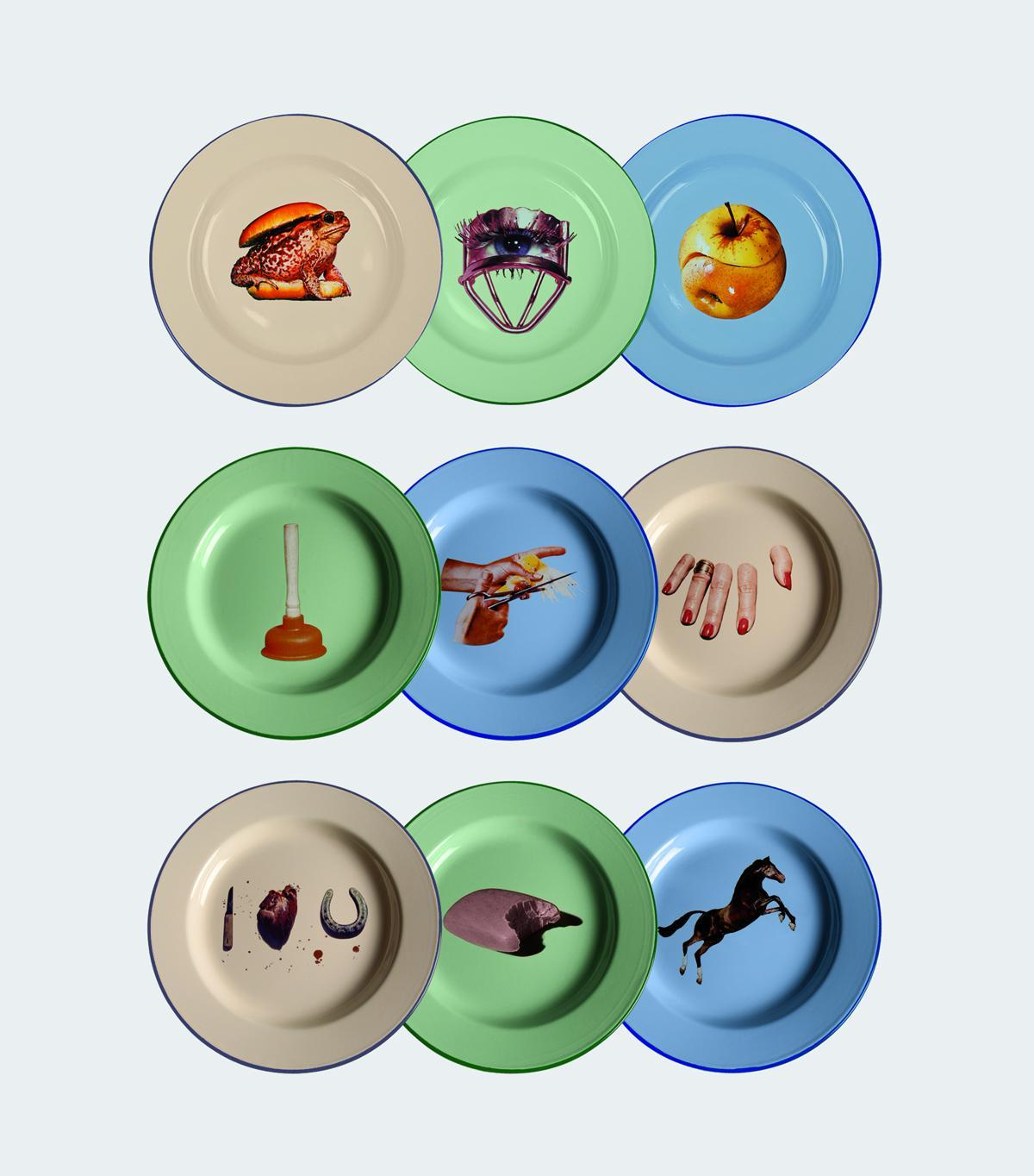 
"Toiletpaper Fingers" Enamel Dinner Plate